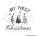 My first Christmas svg | Baby's 1st Christmas svg | Newborn Christmas svg