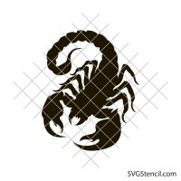 Scorpion outline svg | Scorpio silhouette svg | Scorpion drawings