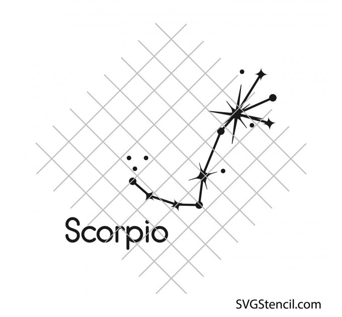 Star zodiac constellation svg