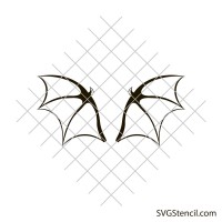 Vampire wings svg | Halloween bat wings svg