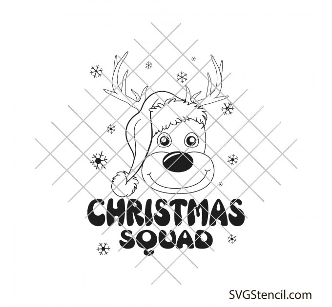 Christmas squad svg | Merry Christmas svg | Kids funny Christmas shirt design