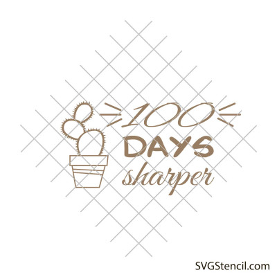 100 Days Sharper Svg