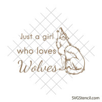 Just a girl svg
