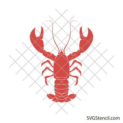 Spiny lobster svg