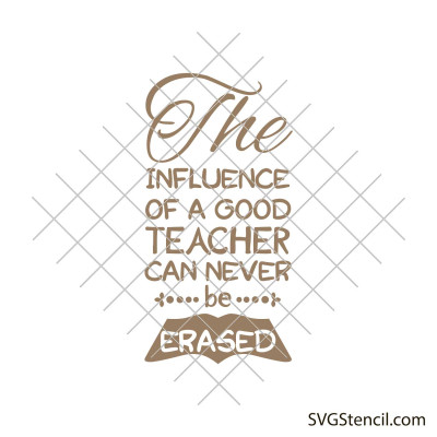 The influence of a good teacher svg