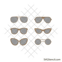 Summer sunglasses svg