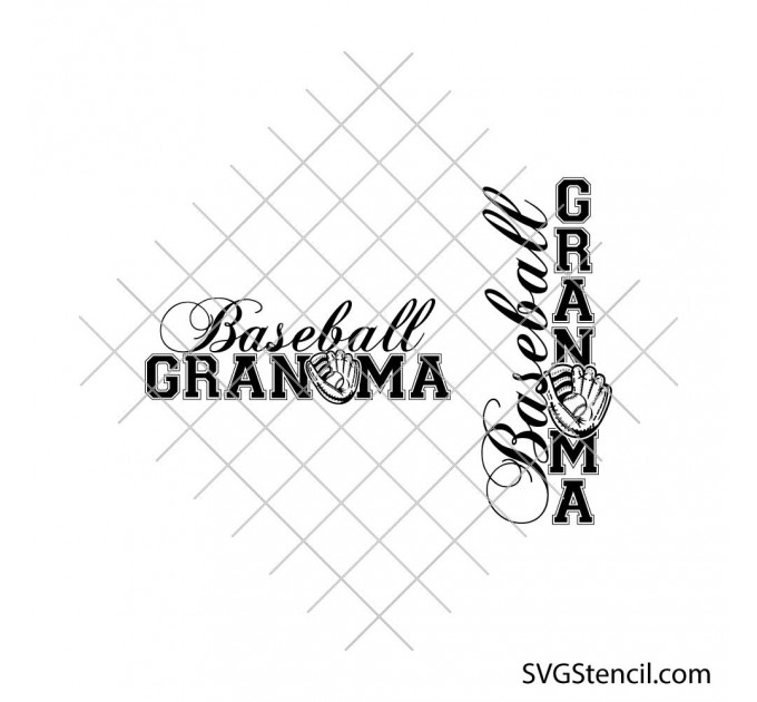 Baseball grandma svg | Vintage baseball svg | Biggest fan baseball svg