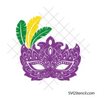 Mardi gras mask svg | Carnaval mask svg | Masquerade mask svg