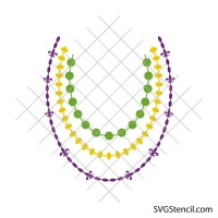 Mardi Gras beads svg | Beads necklace svg | Carnaval beads svg