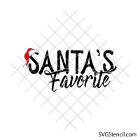 Santa\'s favorite svg | Christmas shirt svg design | Christmas gifts