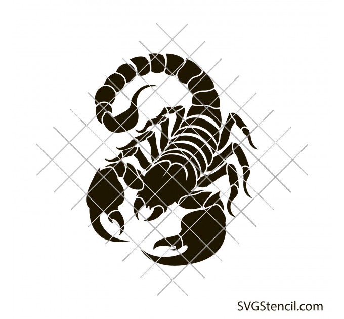 Scorpion clip art | Desert animal svg | Black scorpion svg
