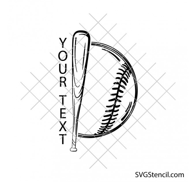 Baseball name frame svg | Your team svg | Game day vibes svg