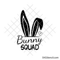 Bunny squad svg | Kids Easter svg | Birthday shirt design