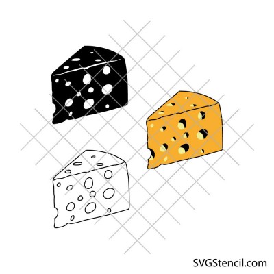 Cheese svg | Cheese slice svg | Cheese outline