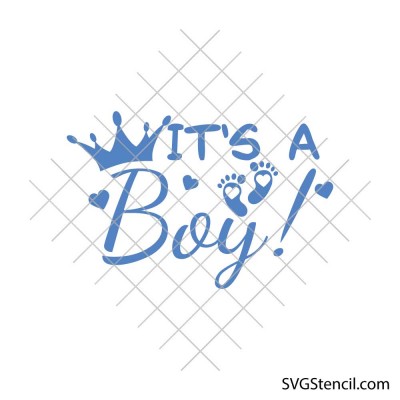 It's a Boy! svg | Baby shower onesie svg design |Pregnancy announcement It's a Boy! svg | Baby shower onesie svg design |Pregnancy announcement