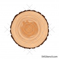 Tree trunk slice svg | Wooden log svg | Wood decor svg