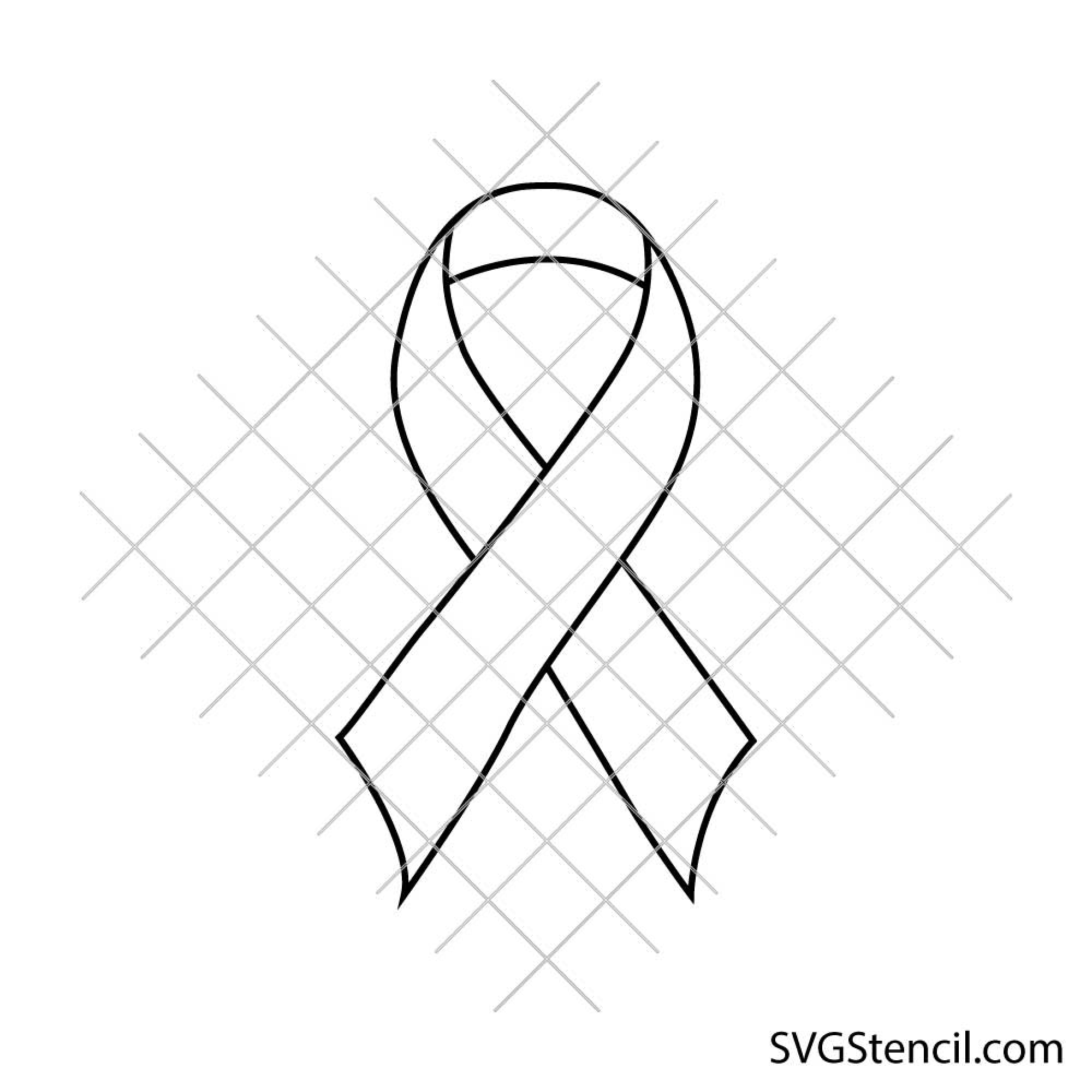 Support Ribbon Outline