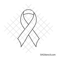 Awareness ribbon svg | Cancer support svg | Remembrance svg