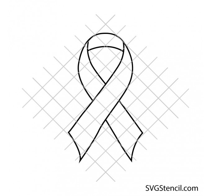 Awareness ribbon svg | Cancer support svg | Remembrance svg