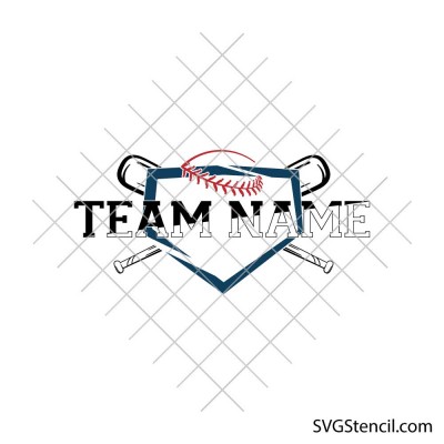 Baseball team shirt template svg | Custom baseball logo svg