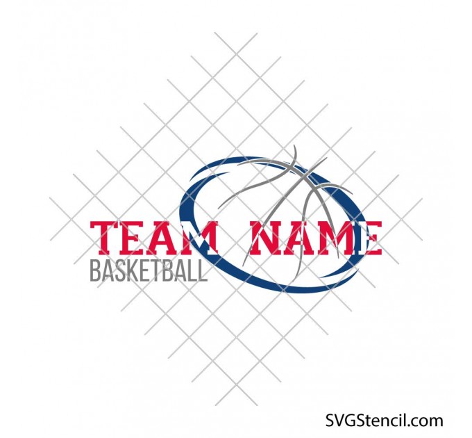 Custom basketball team template svg | Your team basketball svg