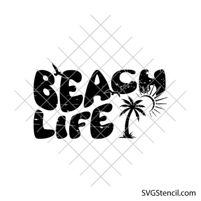 Beach life svg | Fun vacation svg | Summer shirt svg design