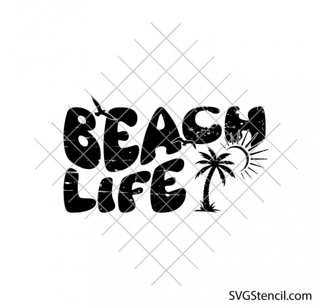 Beach life svg | Fun vacation svg | Summer shirt svg design