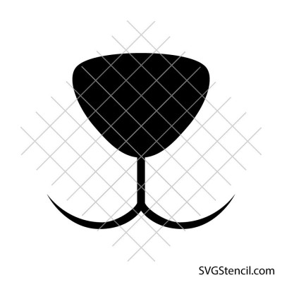 Bear nose svg | Cute bear nose svg | Bear face svg