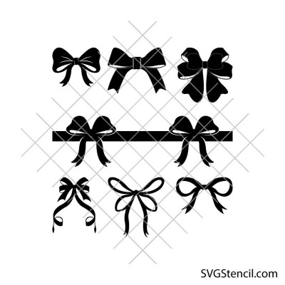 Bow svg | Coquette bows bundle svg | Bow tie svg