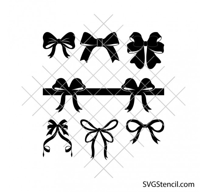 Bow svg | Coquette bows bundle svg | Bow tie svg