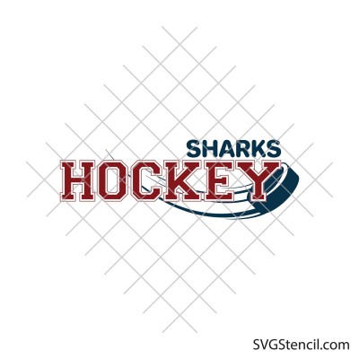 Custom hockey team template svg | Ice hockey cheer silhouette svg