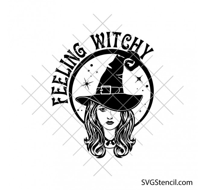Feeling witchy svg | Halloween witch svg | Witch please svg