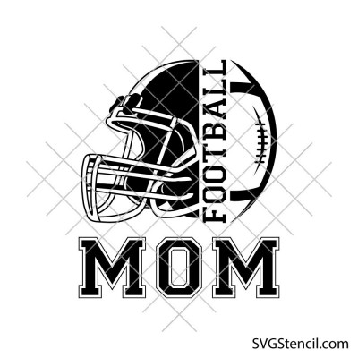 Football mom svg | Half football svg | Football helmet svg