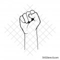 Hand fist svg | Punch svg | Power svg