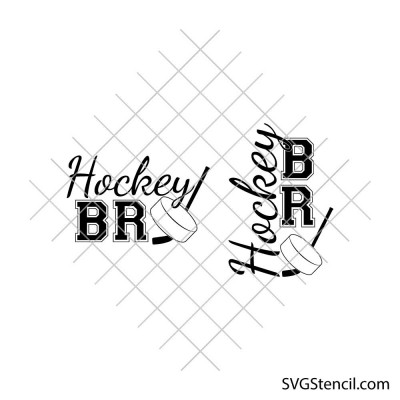Hockey bro svg | Hockey brother svg | Game day shirt svg design