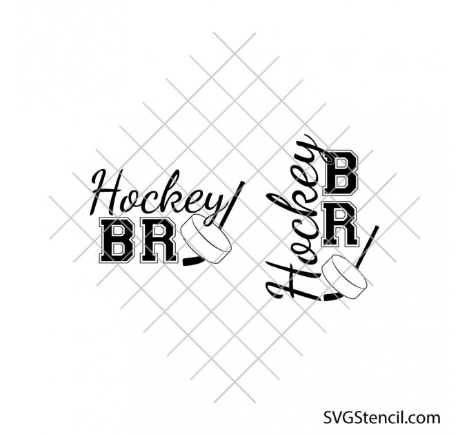 Hockey bro svg | Hockey brother svg | Game day shirt svg design
