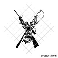 Hunting fishing svg | Hunting season svg | Deer hunter svg