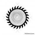 Saw blade tree trunk slice svg | Wood texture svg | Wood decor svg