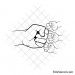 Dad fist bump svg | Dad and son svg | Baby toddler kid svg