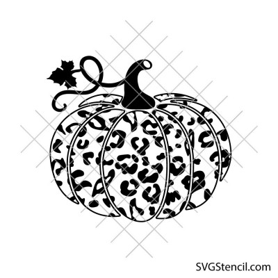 Leopard pumpkin svg | Cheetah print svg | Stylish pumpkin svg