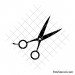 Hair cutting scissors svg | Barber tool silhouette cut file for Cricut & Silhouette