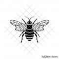Floral bee svg | Honeybee svg | Boho bee svg