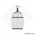 Vintage birdcage svg | Decorative cage clipart | Wedding decor svg