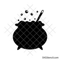 Halloween witch cauldron svg | Witch brew svg | Witchcraft svg