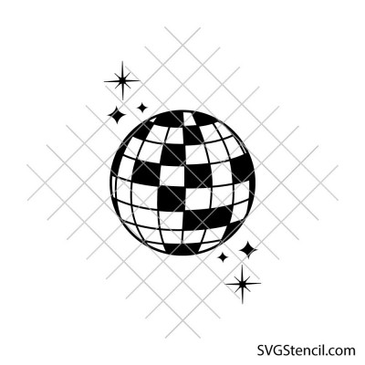 Disco ball svg | Retro party dance clipart | Sparkle disco sphere cut file Disco ball svg | Retro party dance clipart | Sparkle disco sphere cut file
