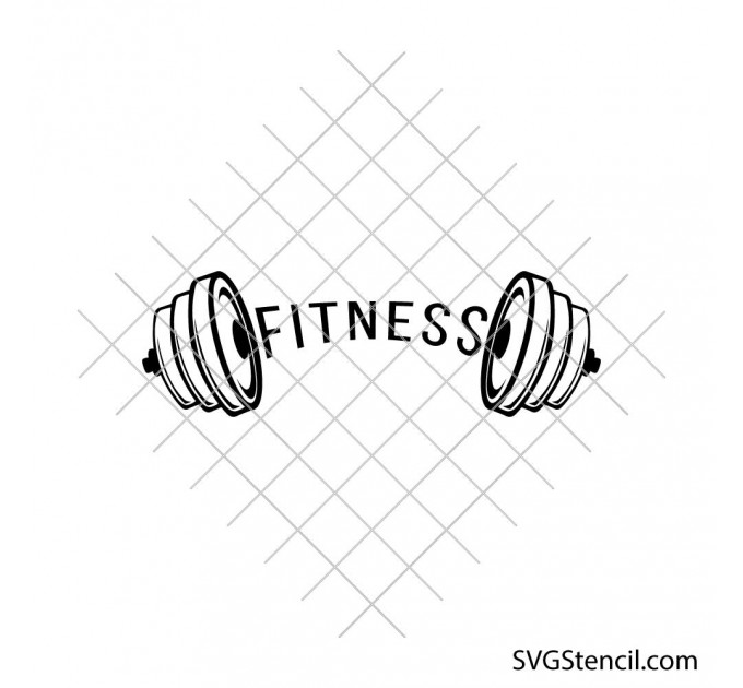 Fitness svg | Dumbbell workout cut file | Gym cricut design