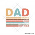 Dad word art svg | Fathers Day shirt design | Hero dad svg cut file for cricut and silhouette
