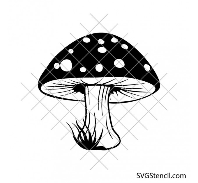 Mushroom svg | Vintage toadstool clipart | Woodland forest printable cut file