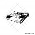 Vintage newspaper svg | Retro press svg | Daily news svg