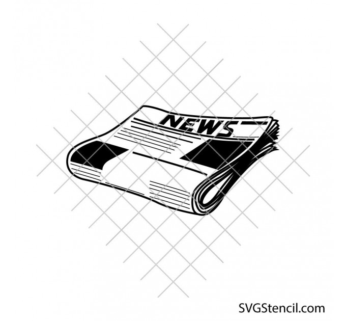 Vintage newspaper svg | Retro press svg | Daily news svg